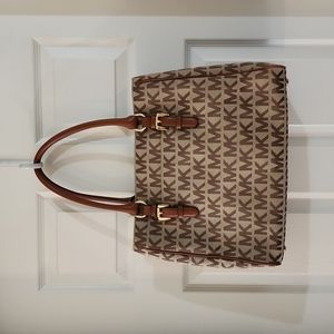Michael Kors Signature Monogram Tote Handbag